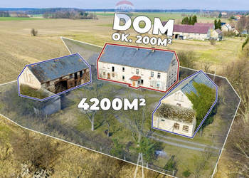 Dom z dużą działką i budynkami gospodarczymi