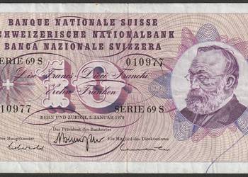 Szwajcaria 10 frank 1970