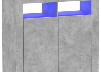 Szafka z oświetleniem LED szarość betonu 80 x 35 x 75 cm WM-804332