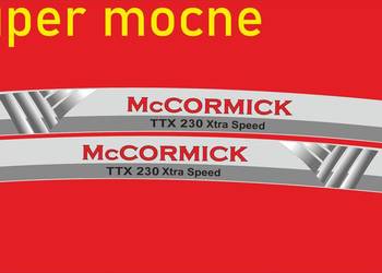 Naklejki Mccormick ttx 230 xtra speed i inne modele super mocne zamienniki