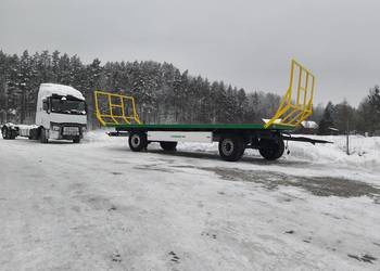 Przyczepy laweta platforma do bel beli słomy siana szkrzyniopalet