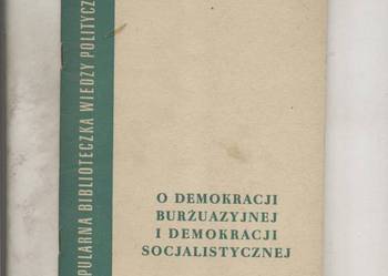 O demokracji burżuazyjnej i demokracji socjalistycznej