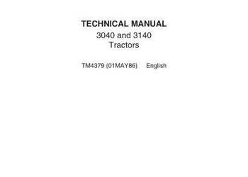John Deere 3040 3140 instrukcja naprawy