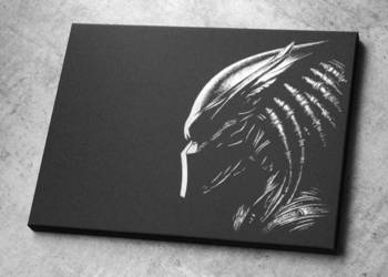 Grawerka Oryginalny obraz na blasze... Predator