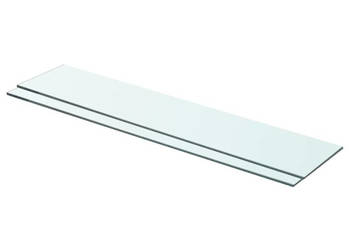 Półki 2 szt. szklany przezroczysty panel 70 x 15 cm WM-3051568