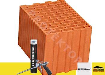 CIHLA TERMOTON P+D 30 BROUŠENÁ pěnové lepidlo keramiky v