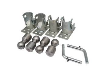 KULE do WYWROTU Poziome KIPER fi 43 Do 4T z Podsawą - KPL 4 szt [4548]