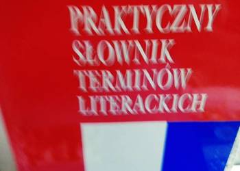 Praktyczny słownik terminów literackich  książki szkolne