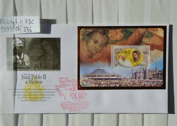 Znaczki. Papież Jan Paweł II Meksyk II FDC Ks Chrostowski 276