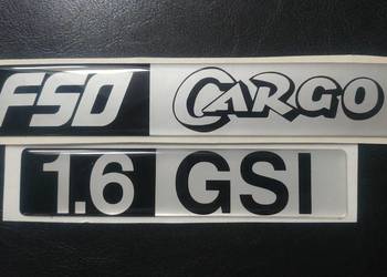 EMBLEMAT EMBLEMATY NAKLEJKA NAKLEJKI POLONEZ CARGO i 1.6 GSI
