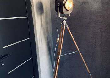 Stara lampa teatralna PRL Vintage loft industrial