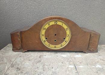 S146 obudowa starego zegara bufetowego kominkowego kwadransowy