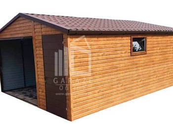 GARAŻ BLASZANY 4,5m x 6m blachodachówka drzwi + okno ID89