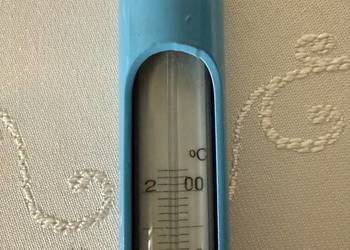 Termometr przemysłowy 0–200°C szklany w metalowej oprawie z gwintem do kotł