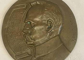 Kolekcjonerska plakietka z brązu – Marszałek Józef Piłsudski