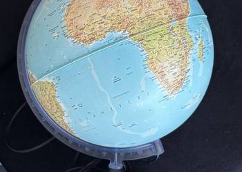 Globus podświetlany duży lampka