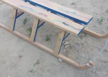 Sanki debowe drewniane