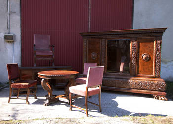 Neorenesansowy komplet gabinetowy z 1925 roku