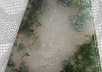 MEDALION Z NATURALNEGO CHRYZOPRAZU W SREBRZE MEDALION Z NATURALNEGO CHRYZOPRAZU W SREBRZE