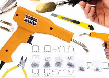 Lutownica Żelazko do Wygładzania Plastiku – Zszywacz + 800 Zszywek