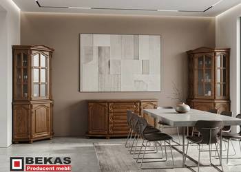 Komplet do Salonu Komoda 160` + Dwie Witryny Narożne Bekas Producent Mebli