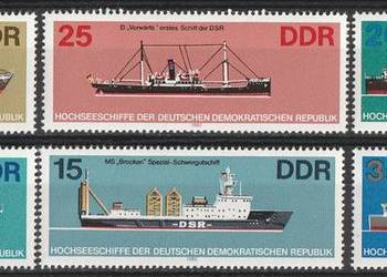 Niemcy DDR NRD - STATKI OCEANICZNE - 1982 - CZYSTE **