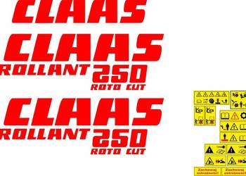 Naklejki claas rolant 250 roto cut