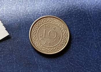 Stare monety 10 cent 1974 Surinam