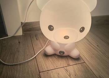 Dla dziecka lampka - biały miś, stan bardzo dobry