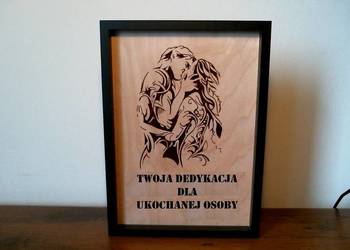 Rękodzieło - DEDYKACJA dla UKOCHANEJ - UKOCHANEGO ! Rękodzieło w drewnie !