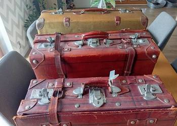 Walizki vintage,z minionej epoki.Idealne jako ozdoba,na bagażnik oldtimera