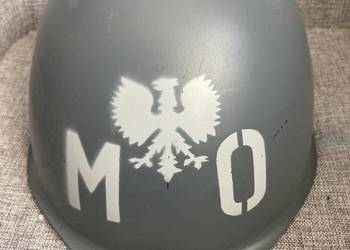 Hełm stalowy milicyjny PRL 1983r