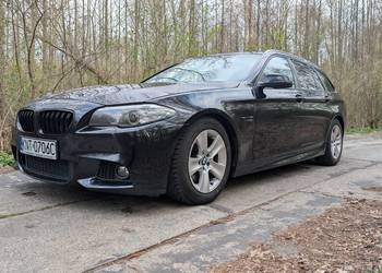 BMW Seria 5 F10/F11 2.0 520d lift Touring MPAKIET duża nawigacja, 8hp, rude