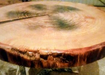 Stolik kawowy z plastra dębu