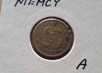 5 Fenigów Niemcy 1925 r. men A.