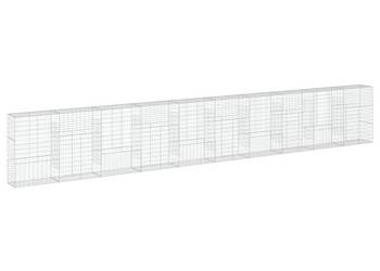 vidaXL Kosz gabionowy z pokrywą, 1000x50x150 cm(SKU:3295163)