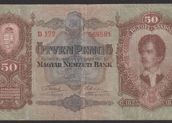 Węgry 50 pengo 1932 - Petofi