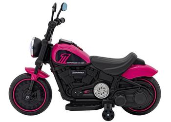 Motorek Chopper FASTER na akumulator dla dzieci Różowy autko