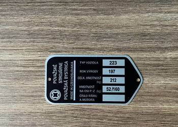 NOWA CZESKA TABLICZKA ZNAMIONOWA JAWA 50 TYP 23 MUSTANG JAWKA