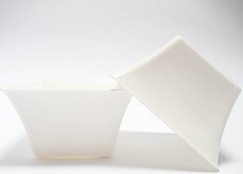 Miski na stroiki IKEBANA MAŁA OK 15cm białe