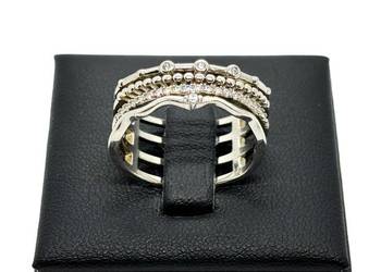 Nowy Srebrny Pierścionek Próby 925 4,71g Rozmiar 20 Cyrkonie