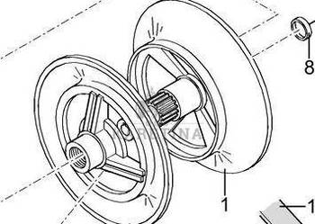 New Holland TX66 TX67 TX68 Kołnierz 9502482
