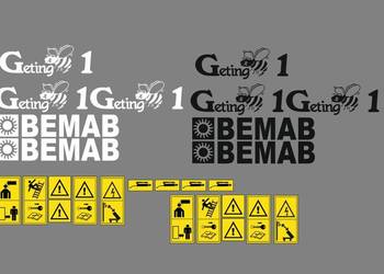 Naklejki bemab geting super mocne zestaw