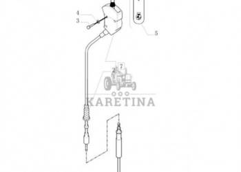 New Holland T6010 Urządzenie sterujące 800mm l 87356025