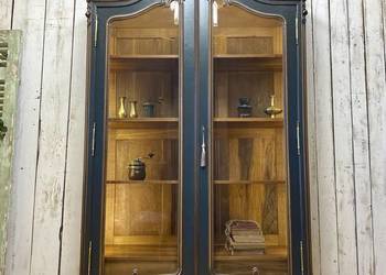 BIBLIOTEKA witryna antracyt, Louis XV Francja 1902 r. Antyk