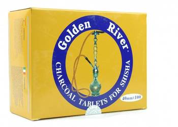 GOLDEN RIVER | Węgielki do Fajki Wodnej Shisha BOX 40mm