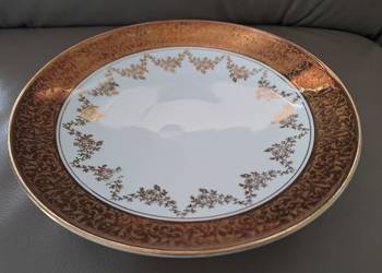 Talerz Patera Porcelana Manufaktura Händel Bavaria złocona unikat