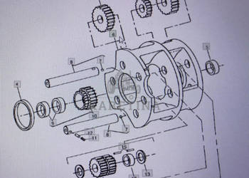 John Deere RE17691/wspornik planetarny/John Deere 4555/4755/4955