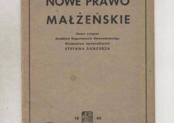 Nowe prawo małżeńskie