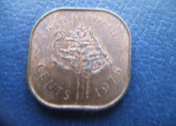Stare monety 2 cent 1975 Eswatini